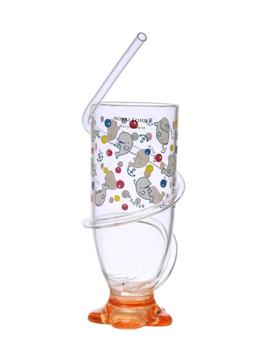Straw Glass Clear/Orange