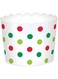AMSCAN Christmas, Party Polka Dot Deli Cups 36 Holiday, Party Supplies