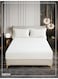 Bedding Fitted Sheet - Fits 120x200 Cm Bed For Twin Bed 2 Pcs (1 Fitted Sheet and 1 Pillowcase) - 30 Cm Deep Pocket - Solid Bed Sheet