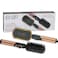 Enzo Professional EN-4002 Hair Straightener Brush, Salon Styler Hair Dryer And Volumizer Ceramic Heating Ionic Hair Straightener Comb, Anti-Scalding - Intl Version - Black