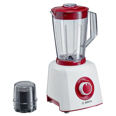 Bosch Mighty Mixx Blender MMB12P4RGB, 1.5 L, 450 W, 2 Speeds, White