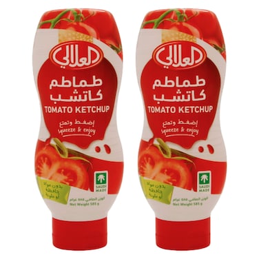 Al Alali Tomato Ketchup Squeeze, 585g Pack of 2