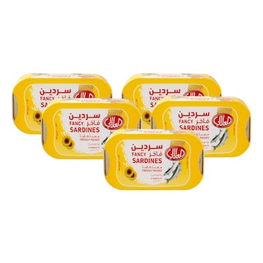 Al Alali Sardines in Sunflower Oil, 100g Pack of 5