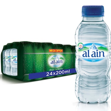 Al Ain Low Sodium Bottled Drinking Water 200ml Pack of 24