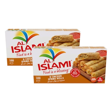 الإسلامي لفائف دجاج   240 غرام، عبوة من قطعتين