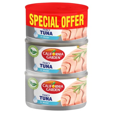 كاليفورنيا غاردن تونة فاخرة في الماء، 170 غرام حزمة من 3
