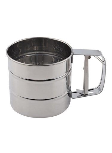 Steel Flour Sifter Silver 250grams
