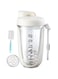 IS MUHE Protein Shaker Bottles for Protein Mixes, Shaker Cups for Protein Shakes, Small Shaker Bottle Pack, Shaker Cup, Shakers for Gym Fitness Workout (WHITE)