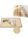 BIGTHREE Sisal Cat Scratcher Mat, 30 x 50 Cm Horizontal Cat Floor Scratching Pad Rug, with Sticky Velcro Tapes for Indoor Cats Grinding Claws Nails, Cat Furniture Protector for Couches &amp; Carpets