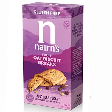 Nairn&rsquo;s Gluten Free Oats and Fruits Oat Biscuit Breaks, 160g