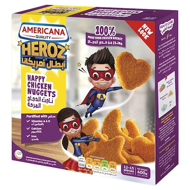 Americana Heroz Happy Chicken Nuggets, 400g
