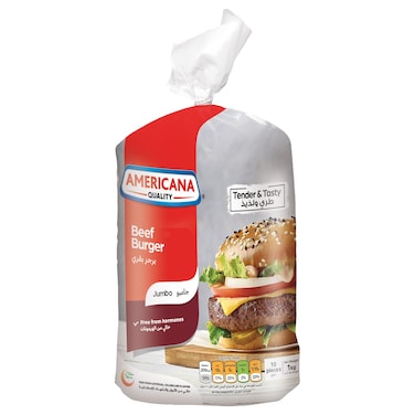 Americana Jumbo Beef Burger, 1kg