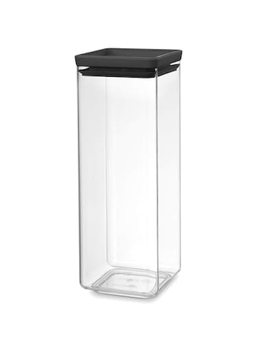 Brabantia 122408 Tasty+ Square Canister, Dark Grey, 2.5 L