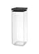 Brabantia 122408 Tasty+ Square Canister, Dark Grey, 2.5 L