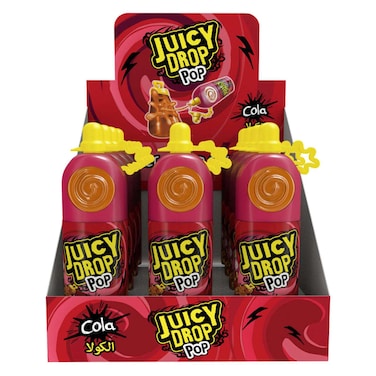 Bazooka Juicy Drop Pop Cola, 26g Pack of 12