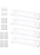 LYLYMYKHH Acrylic Floating Shelves Wall Mounted for Vinyl Record, 4 Pack 12inch Clear Acrylic Album Record Holder for Bedroom, Living Room Storage and Organization (Clear-4 Pack)