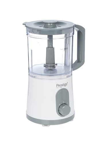 Prestige Chopper 500 watts, Ice Crushing Function, Food Dicing Basket with Separate Blade, white, PR81518