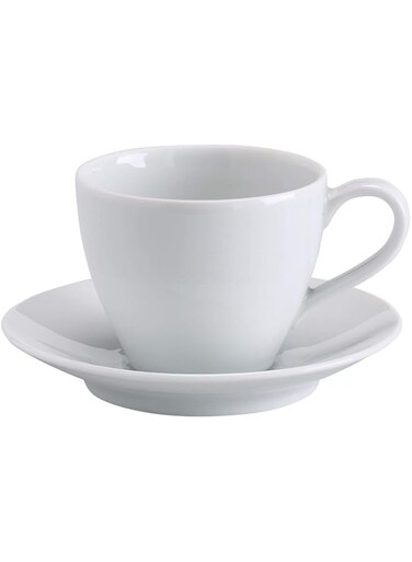 Vardera Coffee Cup And Saucer White