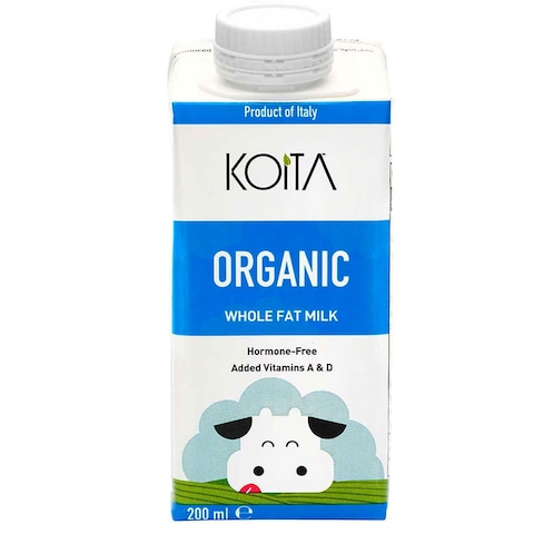 Koita Organic Full Fat Milk Added Vitamin A &amp; D3 200ml