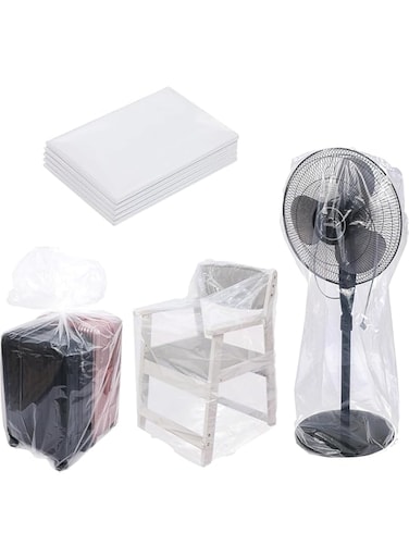 JOEBO 5 PCS Extra Large Clear Plastic Bags, Dustproof Plastic Bags Packaging Bags Heavy Duty Plastic Bags for Luggage, Blanket, Clothes, Suitcase, Furniture, Chair, Toys (27 * 39 inch / 70 * 100cm)