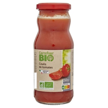 Carrefour Bio Organic Tomato Coulis, 350g