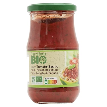 Carrefour Bio Organic Tomato Basil Sauce, 350g