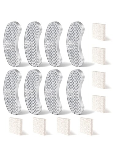 SAWA Cat Water Fountain Filters, 8-Pack Filters Replacement &amp; 8-Pack Pre-Filter Sponges, Compatible with SAWA Pet Water Fountains