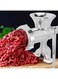 KNP Aluminum Alloy Manual Meat Grinder Silver. The Feed Hole Is Large Enough To Add More Meat, Which Is The Best Choice For Home Or Commercial Use (NO. 8)