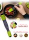 Double-Ended Adjustable Measuring Spoon, 9 Stalls All in One Measuring Spoon, Wide Range of Measurements, Dry and Semi-Liquid Ingredients (Green)