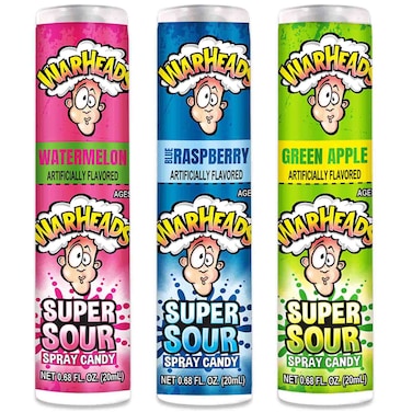 Warheads Super Sour Spray Candy Green Apple, 20ml