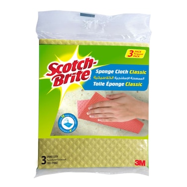 Scotch-Brite Multi-Purpose Sponge Cloth Wipes 3 PCS
