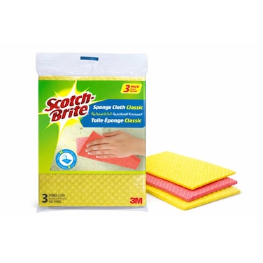 Scotch-Brite Multi-Purpose Sponge Cloth Wipes 3 PCS