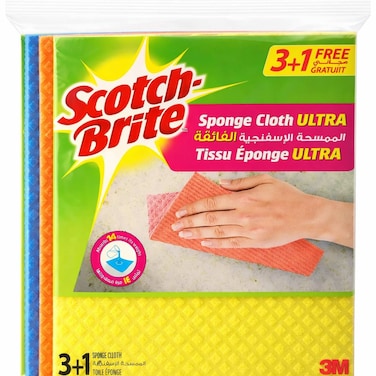 Scotch-Brite Multi-Purpose Sponge Cloth Wipe Ultra 4 PCS