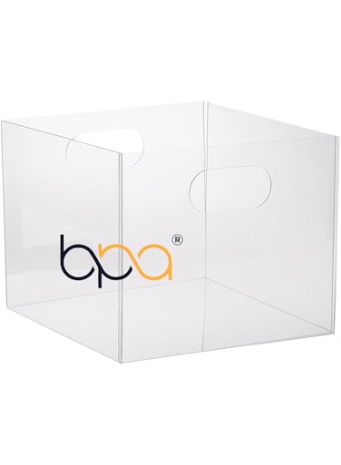 BPA&reg; Acrylic File Box, Clear, 12.25 in x 12.75
