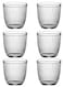 - Pack Transparent 280Ml Ribbed Design Glass Cups &acirc;&euro;&ldquo; Stylish &amp; Durable For Water, Juice &amp; Beverage Serving