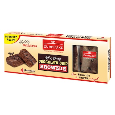 EuroCake Chocolate Chip Brownie, 200g