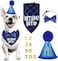 Lonimia Pet Dog Birthday Party Supplies, Party Decorations,Birthday Bandana Scarf, Birthday Numbers,Bow Tie and Pet Birthday Hat