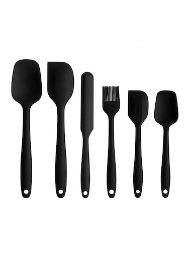 Piece Non-Stick Spatula Set Black