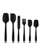 Piece Non-Stick Spatula Set Black