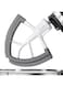 Vaxaape Flex Edge Beater,Mixer Accessory,Attachments For Mixer,Fits Tilt-Head Stand Mixer Bowls For 4.5-5 Quart Bowls,Beater With Silicone Edges,White