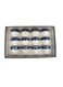 Angela Ceramic 12Pcs Cawa Cup 80ML-White&amp;Blue