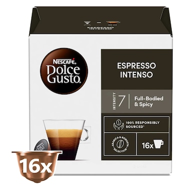 Nescafe Dolce Gusto Espresso Intenso Coffee Capsules, 128g