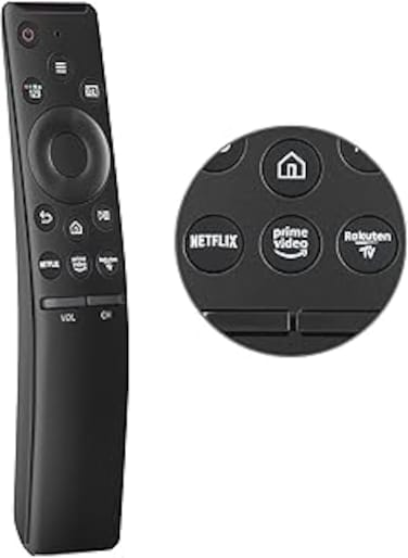 Universal Remote Control Replacement for All Samsung-TV-Remote All Samsung LCD LED QLED HDTV 3D 4K 8K Smart TV, with Netflix, Prime Video Buttons