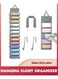 Hanging Closet Organizer,Leggings Storage Hanging Organizer,Storaging Hanger Roll Rack Holder For T-Shirt Jeans Gym Pants,RV Portable Closets Space Saver