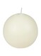 Zest Candle 2-Piece Ball Candles, 4-Inch, Pale Ivory
