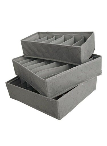 Multifunction Socks Storage Box Set Grey