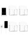 Pcs Wall Mounted Phone Holder with Charging Hole Acrylic Remote Control Stand Bedside Organizer for RV Bed Desk Shower