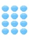 AUEAR, 15 Pack Blue Plastic Seashells Jewelry Box Mini Sea Shells Candy Boxes for Home Wedding Decoration