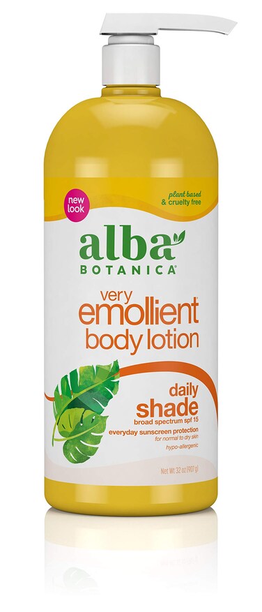 Alba BotanicaVery Emollient Body Lotion, Daily Shade SPF 15, 32 Oz