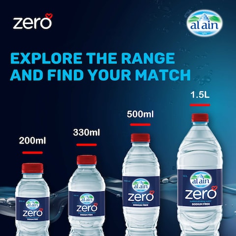 Al Ain Zero Sodium Free Drinking Water 330ml Pack of 12
